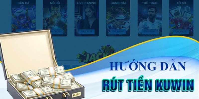 Để rút tiền tại hệ thống, người chơi cần hoàn tất 3 bước